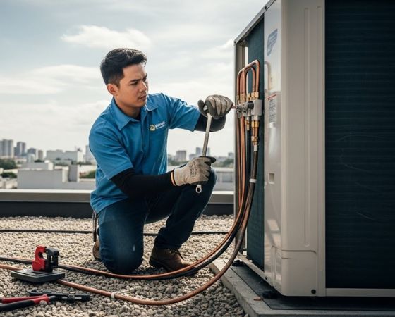 commercial ac unit installation